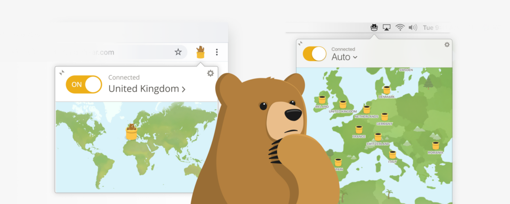 TunnelBear : le meilleur VPN gratuit si vous cherchez un grand nombre de localisations serveur