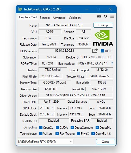 GPU-Z utilitaire